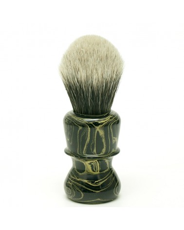EY1 Silvertip 2-Band Badger Yellow Ebonit Shaving Brush