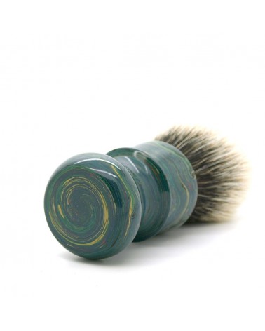 ED1 Silvertip 2-Band Badger Deep Sea Ebonit Shaving Brush
