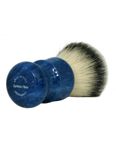 Bottom show - Shaving brush 82 in blue marble with 28 mm synthetic fibre