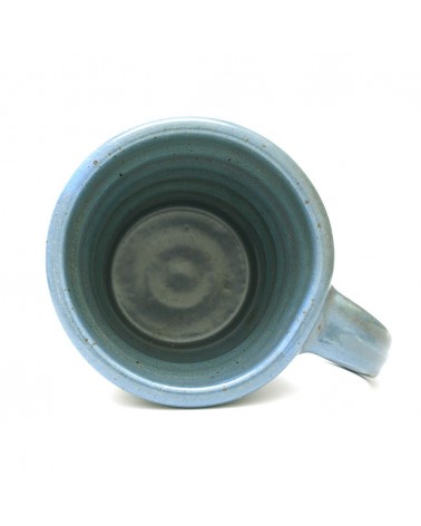 Shaving mug stoneware green