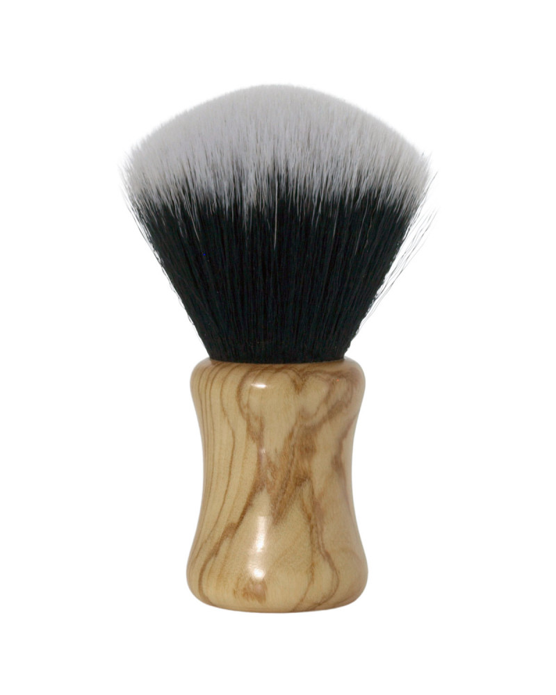 shavemac synthetic shaving brush with olive wood handle shavemac NA...